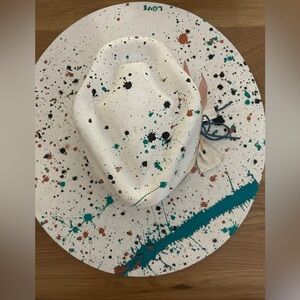 Paint Splatter Customer Fedora